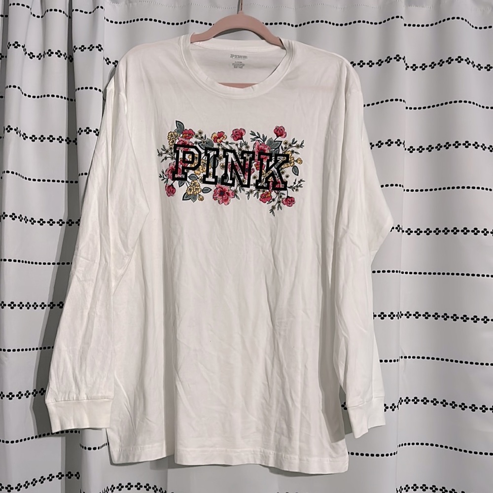 Pink brand tunic long sleeve shirt